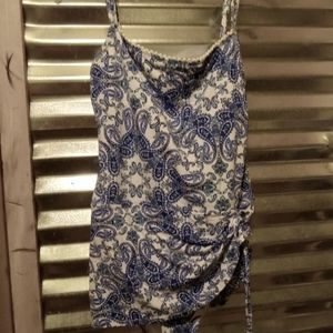 BLEU Rob Beattie Paisley Halter one Piece Swimsuit